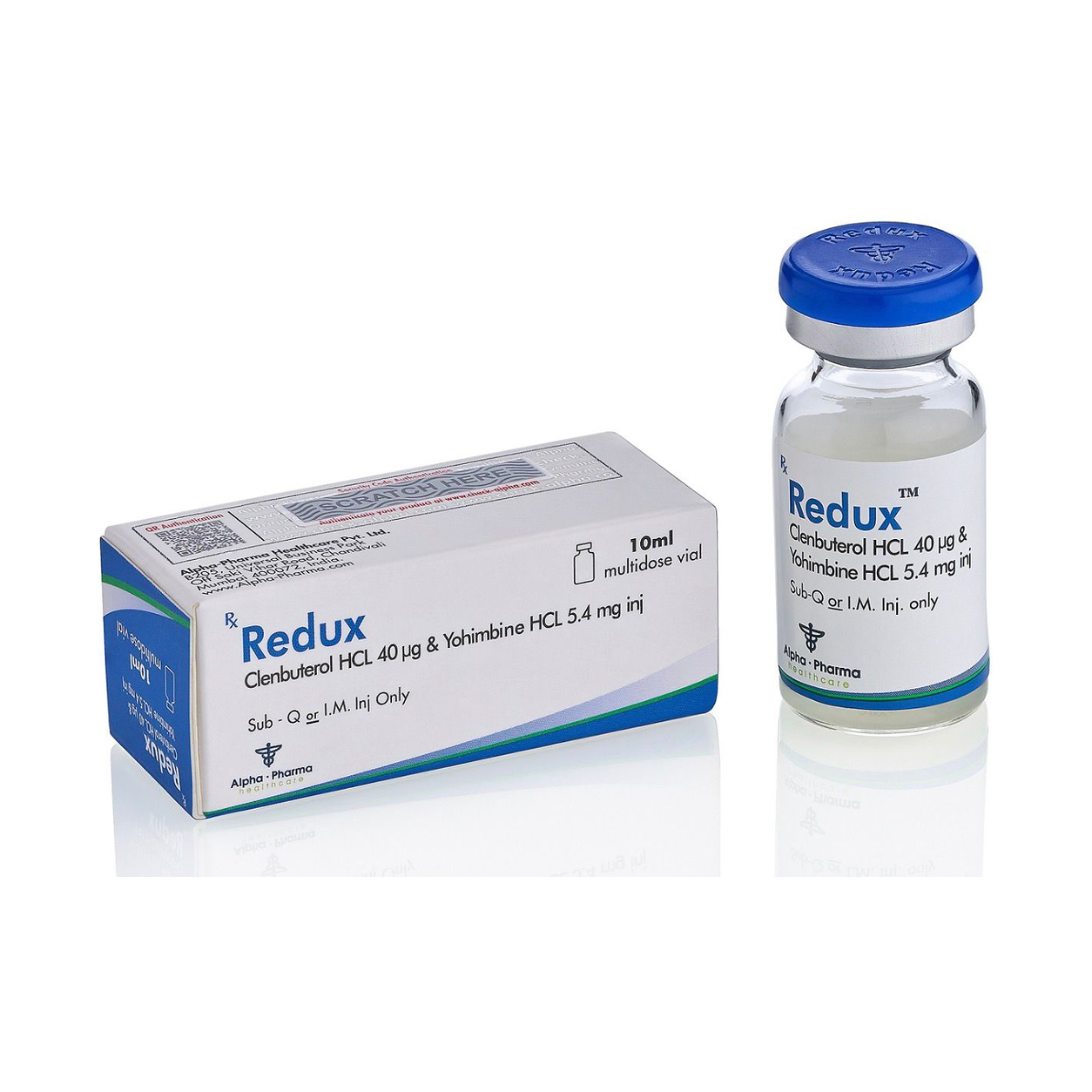 Clembuterol + Ioimbina 40mcg + 5,4mg